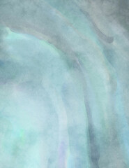 Naklejka premium Soft watercolor wallpaper. Artistic painting with softly brushed colors. Pastel colors dabbed background. Painted abstract wall art.