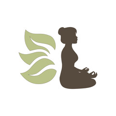 woman practicing yoga