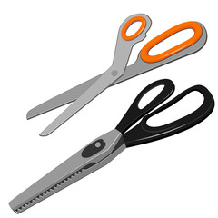 Illustration on the theme of hobbies - needlework, sewing.