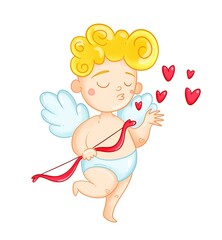cupid with heart