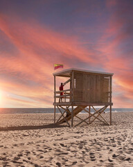 Lifeguard in Punta del Este