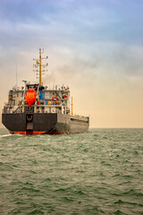 Obraz premium Logistics and transportation of International Container Cargo ship in the ocean
