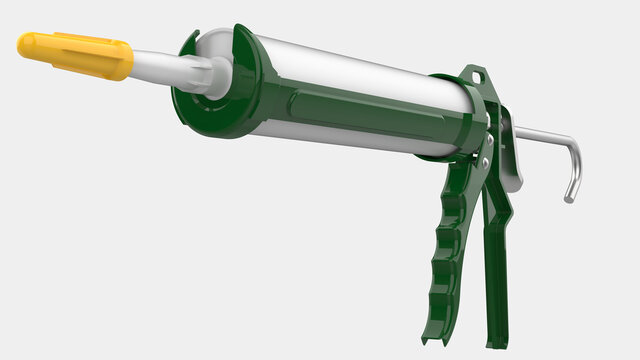 Silicone gun 3D model