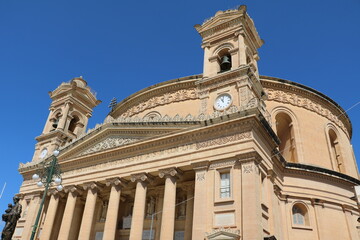 Fototapeta na wymiar Church of the Assumption of Mary in Mosta, Malta island