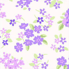 Floral seamless pattern. Hand drawn. For textile, wallpapers, print, wrapping paper. Vector stock illustration.