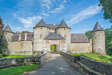 Fototapeta na wymiar Castle of Corroy le Chateau in the province of Namur, Belgium