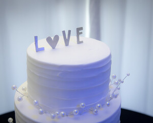 Beautiful Colorful Sweet Wedding Cake Cupcake Decor Closeup Image at Event Space