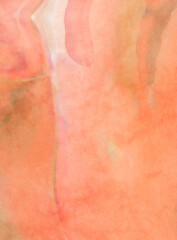 Watercolor abstract painting with pastel colors. Soft color painted illustration of calming composition for poster, wall art, banner, card, book cover or packaging. Modern brush strokes painting.