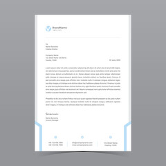 A4 Letterhead Template Vector Design