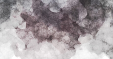 Watercolor painted background with blots and splatters. Brush stroked painting. 2D Illustration.