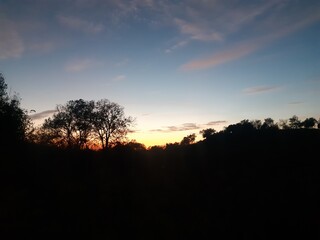 Fototapeta premium sunset in the mountains