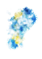 Brushed Painted Abstract Background. Brush stroked painting. Artistic vibrant and colorful wallpaper..