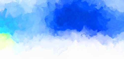 Watercolor painted background. Abstract Illustration wallpaper. Brush stroked painting. 2D Illustration.