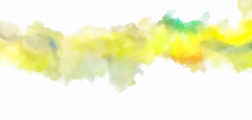 Watercolor painted background. Abstract Illustration wallpaper. Brush stroked painting. 2D Illustration.