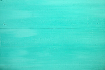 Turquoise color wooden background
