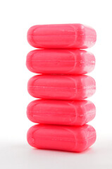 Soap for household use on a white background