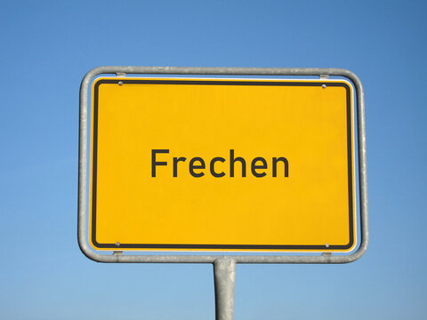 Ortsschild Frechen