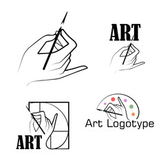 Vector Set Line Art Logo