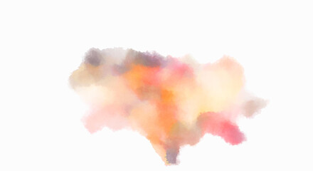 Watercolor painted background. Abstract Illustration wallpaper. Brush stroked painting. 2D Illustration.