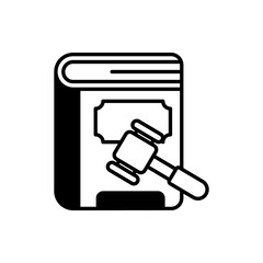 Business law vector icon style illustration. EPS 10 file