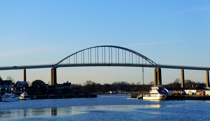 The view of Chesapeake City bridge during the day near Maryland, U.S