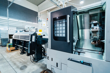 Manufacturing equipment at workshop