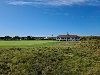Fototapeta na wymiar Guernsey Channel Islands, L'Ancresse Common Golf Course