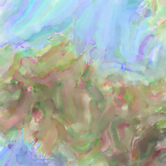 Contemporary art. Colorful texture of hand made artwork. Modern painting. Watercolor strokes on surface. Artistic background image. Abstract painting on canvas. Brushstrokes.