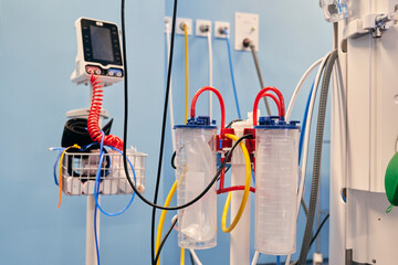 Medical monitoring equipment at hospital