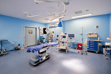 Medical equipment in operation room of hospital