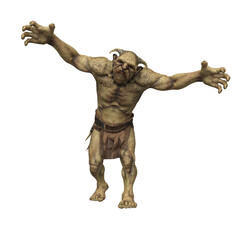 Troll lurching forwards with arms outstretched.