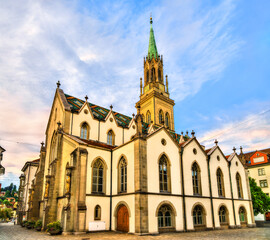 Fototapeta na wymiar St. Laurenzen Church in St. Gallen, Switzerland