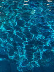 Shades of blue on the water surface