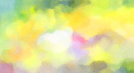 Watercolor painted background. Abstract Illustration wallpaper. Brush stroked painting. 2D Illustration.