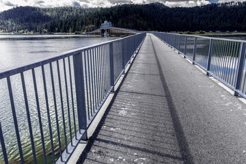 Bicycle Bridge over the Chatcolet Lake, Idaho