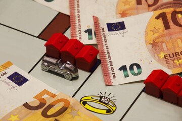 board game - success money wealth concept