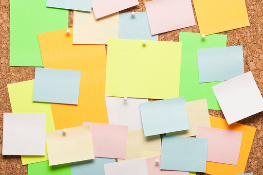 Corkboard with Note papers
