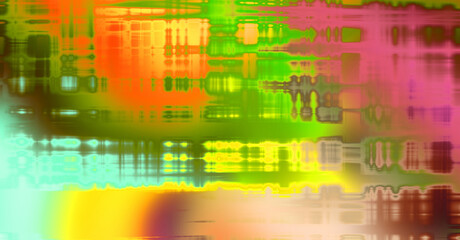 Abstract background. Geometrical elements on aged grunge texture. Graphic illustration with different color patterns.