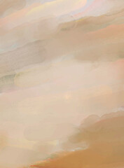 Contemporary art. Hand made painting. Modern artwork. Painting with brushstrokes of watercolor on surface. 2d illustration. Artistic background image. Abstract painting on canvas. Colorful texture.