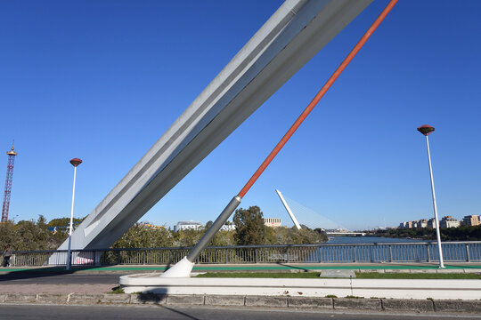 Alamillo Bridge, Sevilla, Spain, Europe