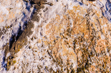 close up detail of rocks under bright sunlight
