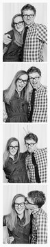 Couple in photo booth