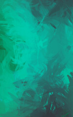 2D illustration of colorful brush strokes. Decorative texture painting. Vibrant paint pattern backdrop.