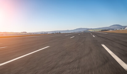 Race Car / motorcycle racetrack on a sunny day.