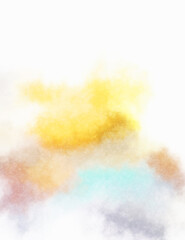 Watercolor painted background. Abstract Illustration wallpaper. Brush stroked painting. 2D Illustration.