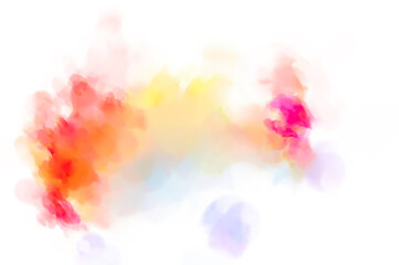 Crazy watercolor random pattern. Creative abstraction. Modern art painting. 2d illustration. Digital texture wallpaper. Artistic watercolored backdrop material.