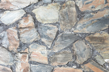 Gray stone wall background.
