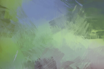 Abstract background of colorful brush strokes. Brushed vibrant wallpaper. Painted artistic creation. Unique and creative illustration.