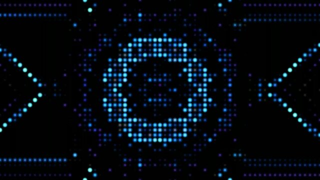 led light display with kaleidoscpe mandal bold premium