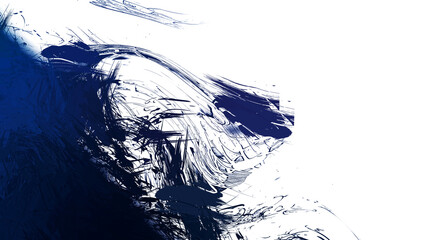 Brushed Painted Abstract Background. Wild chaotic brushstrokes. Strokes of paint. 2D Illustration. Brush stroked painting.